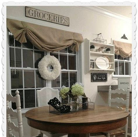 Our apologies, not all curtain swag patterns are shown, however all fabric patterns shown have matching items in their collection, tiers can be seen in our tiers and valances. Natural burlap valance with jute ties kitchen cafe valance ...