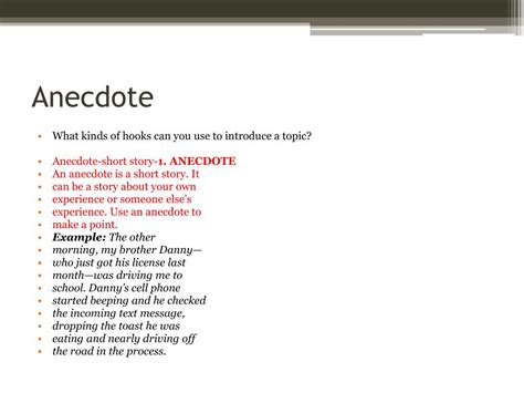 Ppt Anecdote Powerpoint Presentation Free Download Id2866288