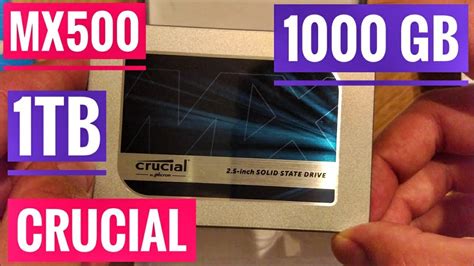 Crucial Mx500 1000gb Ssd Sata Iii Unboxing And Speedtest Youtube