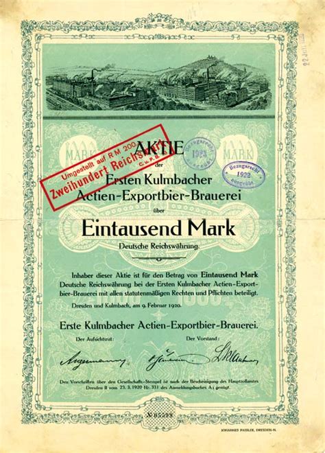 Immobilien management jöna für bayreuth kulmbach und ganz. HWPH AG - Historische Wertpapiere - Erste Kulmbacher ...