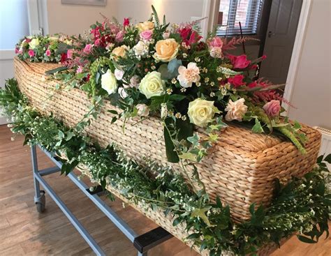 Funeral Design Country Garden Style Casket Spray With A Daisy Foliage