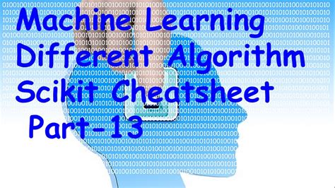 Machine Learning Algorithm Scikit Cheatsheet Tutorial 13 YouTube