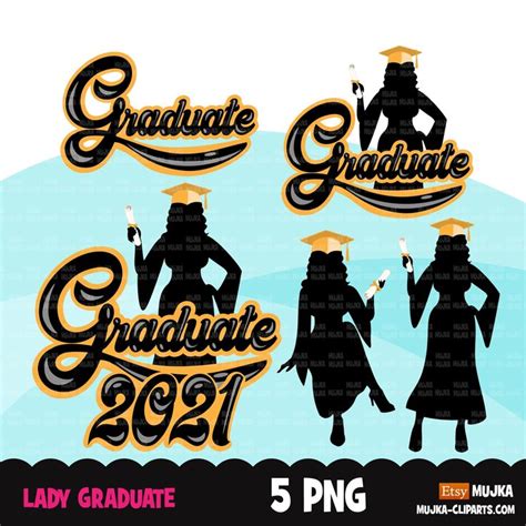 Grad Clipart Graduation 2021 Png Woman Grad Sublimation Designs