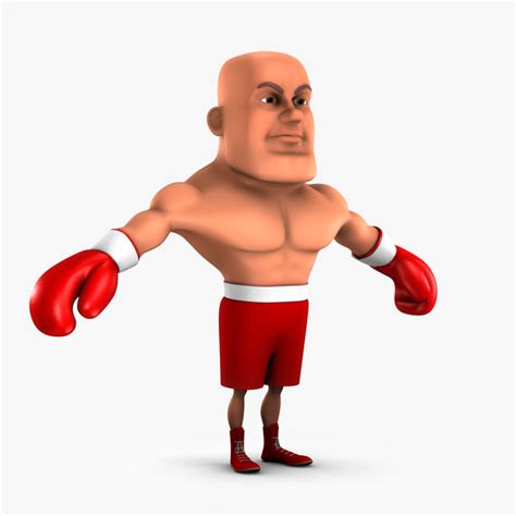 3d Model Cartoon Boxing Fighter Boxer