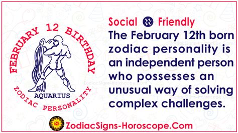 February 12 Zodiac Aquarius Horoscope Birthday Personality And Lucky