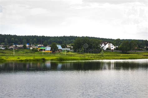 Village Summer Landscape Siberia Stock Photo Image Of Village