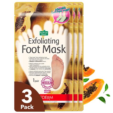 Buy Purederm Exfoliating Foot 3 Pack Regular Size Exfoliating Foot