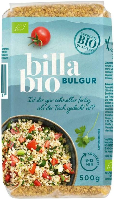 Billa Bio Bulgur Online Von Billa Wogibtswas At