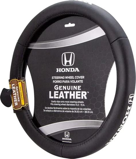 Leather Honda Accord Civic Crv Hrv Passport Pilot Steering Wheel Cover