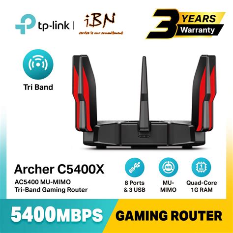 Tp Link Archer C5400x Ac5400 Mu Mimo Tri Band Gaming Router