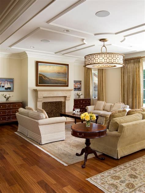 Traditional Neutral Living Room Is Classic Elegant Living Room Light