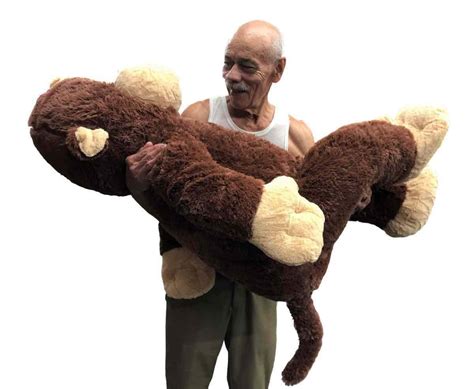 Giant Stuffed Monkey Large 4 Foot Extra Soft Jumbo Plush Animal 48