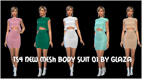 Bodysuit 01 At All By Glaza Sims 4 Updates
