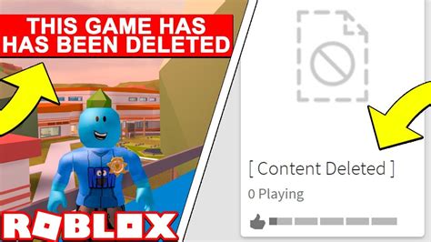 Roblox Deleted This Game While I Was Playing It Youtube
