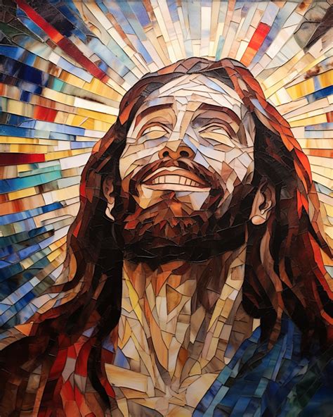 Stained Glass Jesus Christ Free Midjourney Prompt