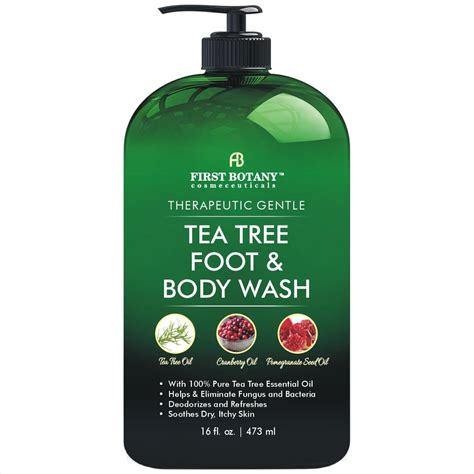 100 Natural Antifungal Tea Tree Body Wash And Foot Wash 16 Fl Oz