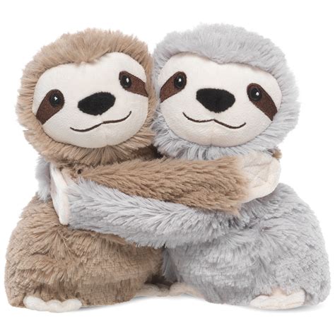 Warmies Hugs Heatable Scented Sloth Stuffed Animals, 7.5