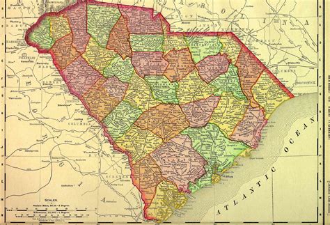 Map Of South Carolina By County Map 2023
