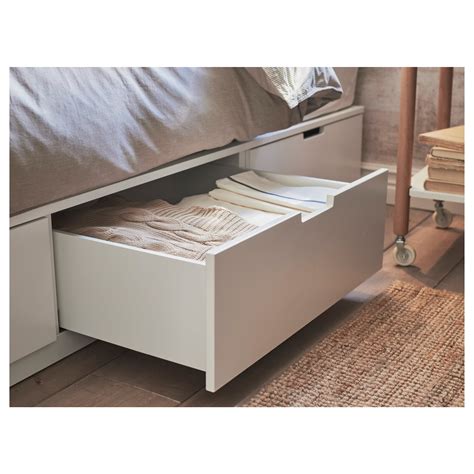 Nordli Bed Frame With Storage White Ikea Cyprus