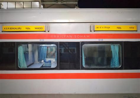 16593 KSR Bengaluru Hazur Sahib Nanded Express Bangalore To Latur