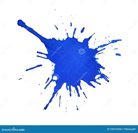 Mancha De La Tinta Azul O De La Pintura Con El Espray Para La Colecci N