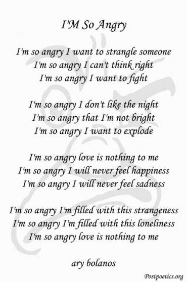 Top 20 Angry Poems Poems About Hate And Anger