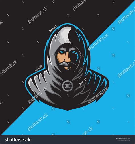 Assassin Mascot Logo Mysterious Face Mustache Stock Vector Royalty Free 1496990498 Shutterstock