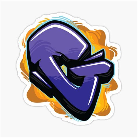 Graffiti Letter G Sticker For Sale By NameGraffiti Redbubble