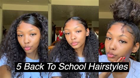 5 Back To School Curly Hairstyles Rjpoala Youtube