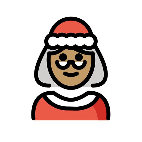 🤶🏽 Mamma Natale Carnagione Olivastra Emoji