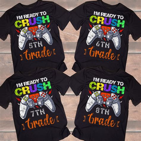 Im Ready To Crush 5th 6th 7th 8th Grade Video Game Boys Etsy