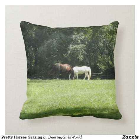 Because it's supposed to be a pillow version of the severed horse head in the godfather. Pretty Horses Grazing Throw Pillow | Pillows, Throw ...