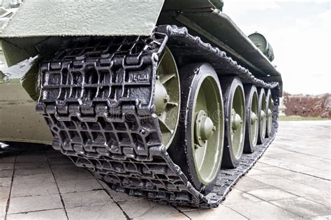 Tank Tracks Stock Image Image Of Power Military Wheels 91849581
