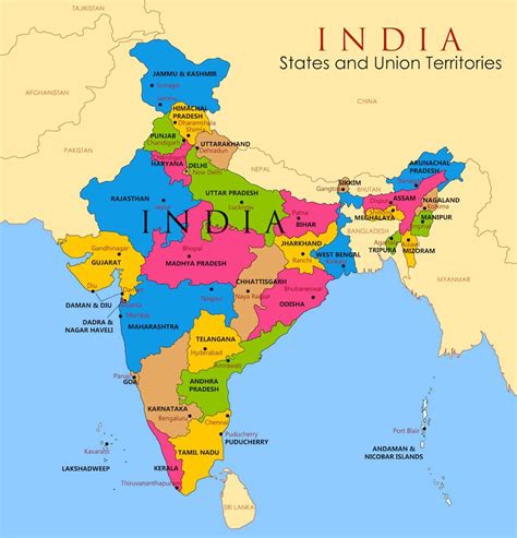 Map Of India Physical Map Of India Whatsanswer India For Kids