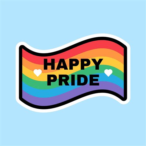 Happy Pride Month Rainbow Flag Sign Design 2273409 Vector Art At Vecteezy