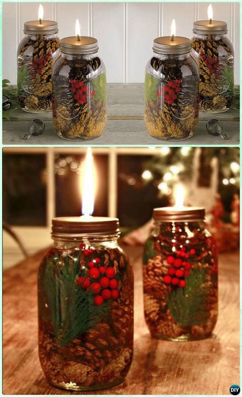 Diyhowto Diy Christmas Mason Jar Lights Craft Ideas 11 Diybunker