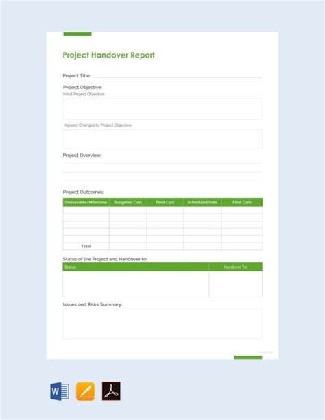 Organization of procurement 29 2.1 overview of procurement process 29 2.1.1 outline of the procurement process 29 2.1.2 types of procurement 30 FREE 30+ Handover Report Templates in MS Word | PDF ...