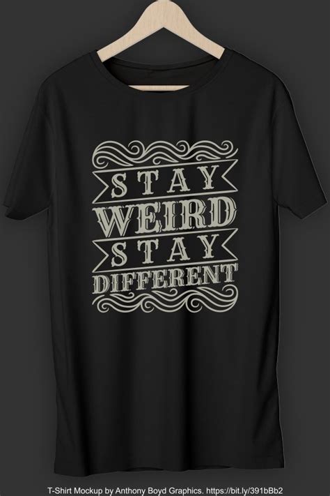 Stay Weird Stay Different T Shirt Design Svg Png Eps Ai