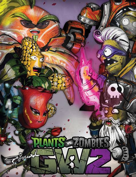 Plants Vs Zombies Garden Warfare 2 The Poster By Fouad Z On Deviantart