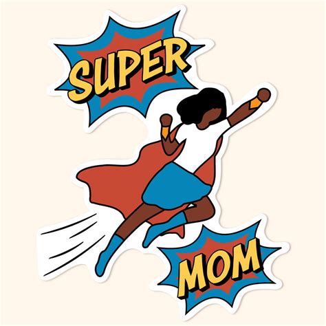Cute Stickers Super Mom 1 Sticker Sticker And Co