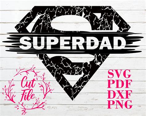 Fathers Day Svg Super Dad Sign Shirt Superman Superdad Etsy