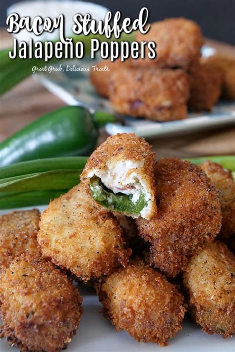 Stuffed Jalapeno Poppers With Bacon Cream Cheese Filling