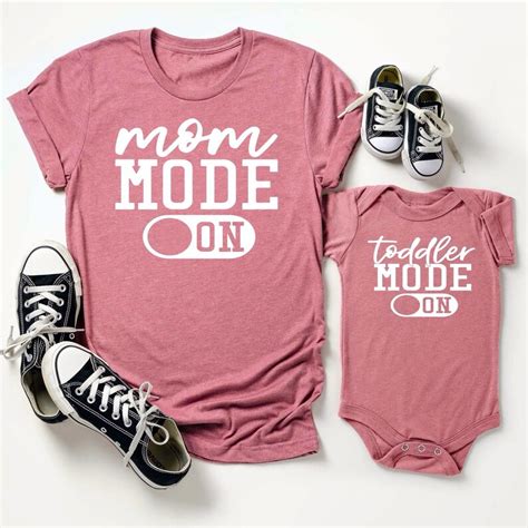 Mommy And Me Shirt Mom Mode Mini Mode Shirt Mommy And Me Etsy