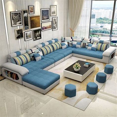 Muebles modernos de sala sofa de 4 cuerpos en jackard. Muebles Lineales Para Salas Modernas | Muebles de sala modernos