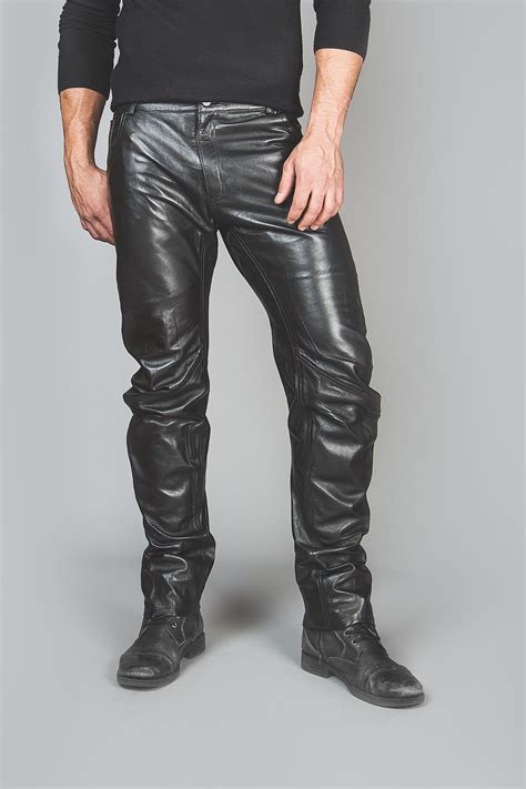 Mens Leather Jeans Mens Curved Jeans Leather Trousers