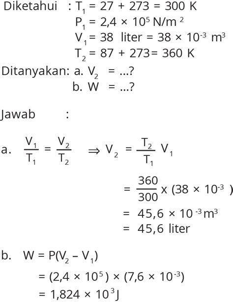 Soal Dan Jawaban Fisika Tentang Termodinamika Kumpulan Contoh Mobile