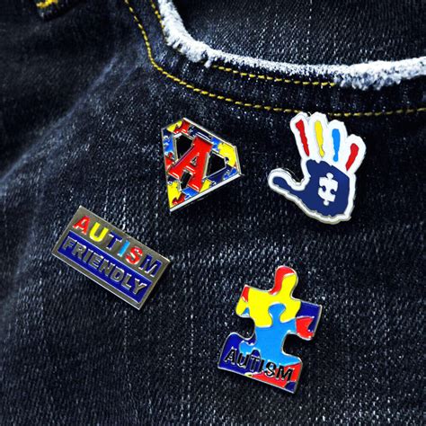 Autism Awareness 4 Pin Set Pinmart