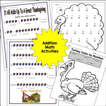 thanksgiving worksheets  activities primary grades  tchrbrowne