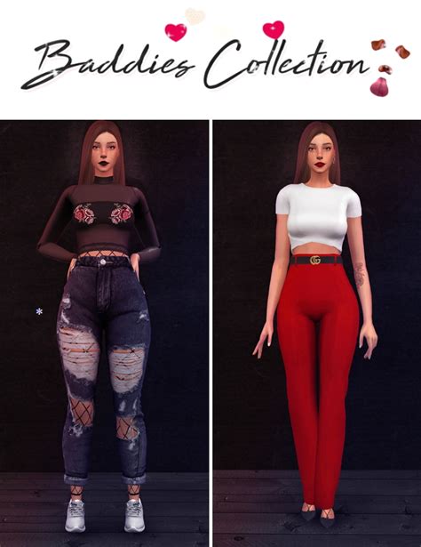 Baddies Collection At Elliesimple Sims 4 Updates