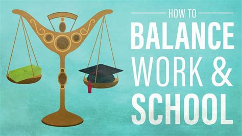 How To Balance Work And School Youtube
